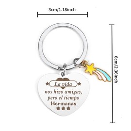 Keychain Friendship Llavero Amiga Regalos Para Mujer Best Friend Birthday Gift For Women Christmas Valentines Female Regalo Amigo