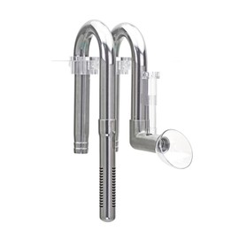 Aquarium Inflow & Outflow Pipes with Surface Skimmer, Stainless Steel Lily Pipes for 12mm/16mm Tubes Freshwater Seawater Fish Tank Plant Tank