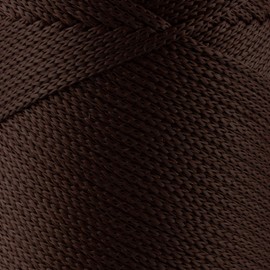 2 Pack of Sensy Premium 2mm 251 Yards Polyester Rope 100% Polypropylene Cord Macrame Cord 2mm Crochet Bag Cord Macrame Rope Crochet Thread for Knitter (Brown)