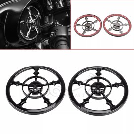 Unbranded Motorcycle 5-1/2" Speaker Grill Trim Cover For Harley Electra Street Glide 14-22