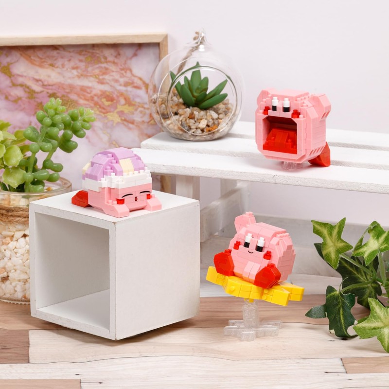 nanoblock NBCC_161 Kawada Nanoblock Star Kirby Sleep, 160 Pieces, 12