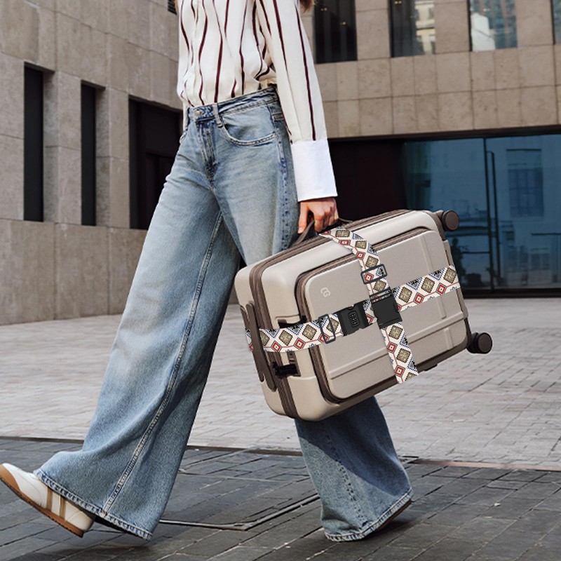 ECZOIL 2 x Adjustable Luggage Strap, Including Suitcase Strap with