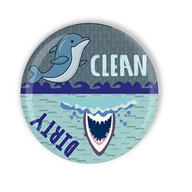2.25 Inch Cute Shark Dolphin Clean Dirty Dishwasher Magnet