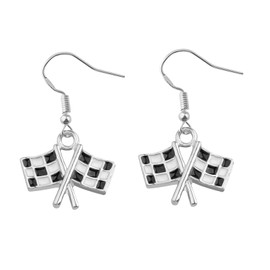 Race Charm Earring Race Day Gift Car Racing Gift Drag Racing Gift Race Earrings (Race Charm -Earring CA)