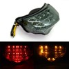 MZS Motorcycle Tail Light LED Integrated Turn Signal Blinker Smoke