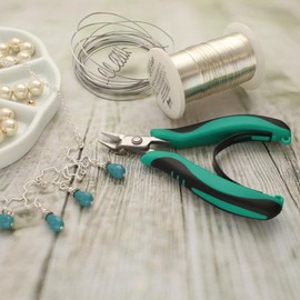 The Beadsmith Side Cutter Tool – Micro Grip Series – 4.5 inches (114mm) – Comfortable Handle with Spring Action Design, Fine Polished Stainless-Steel Head, Quality Tool for Jewelry Making