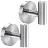 Ravinte Towel Hooks 2 Pack - Brushed Nickel Bathroom Wall