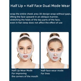 Worzwin Beauty Face Sculpting Sleep Mask, Face Lifting Mask, v Line Lifting Mask, Double Chin Strap Face Sculpting Chin Lifting Face Mask, Chin Up Face Lifting Belt Mask (1 Pack, Pink)