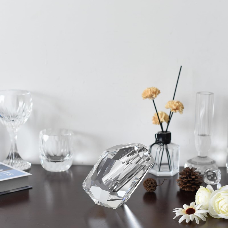Crystal Vases Can be Tilted,Living Room, Dining Table Centerpieces Decor,