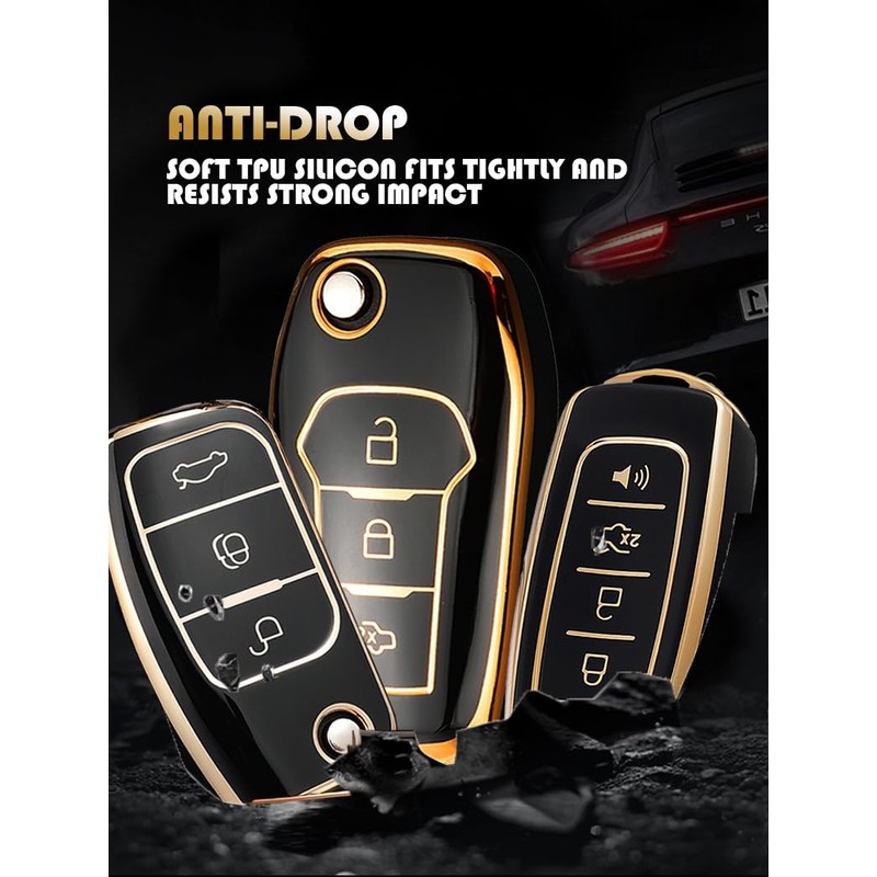 ontto TPU Car key fob cover Compatible with Ford Fusion