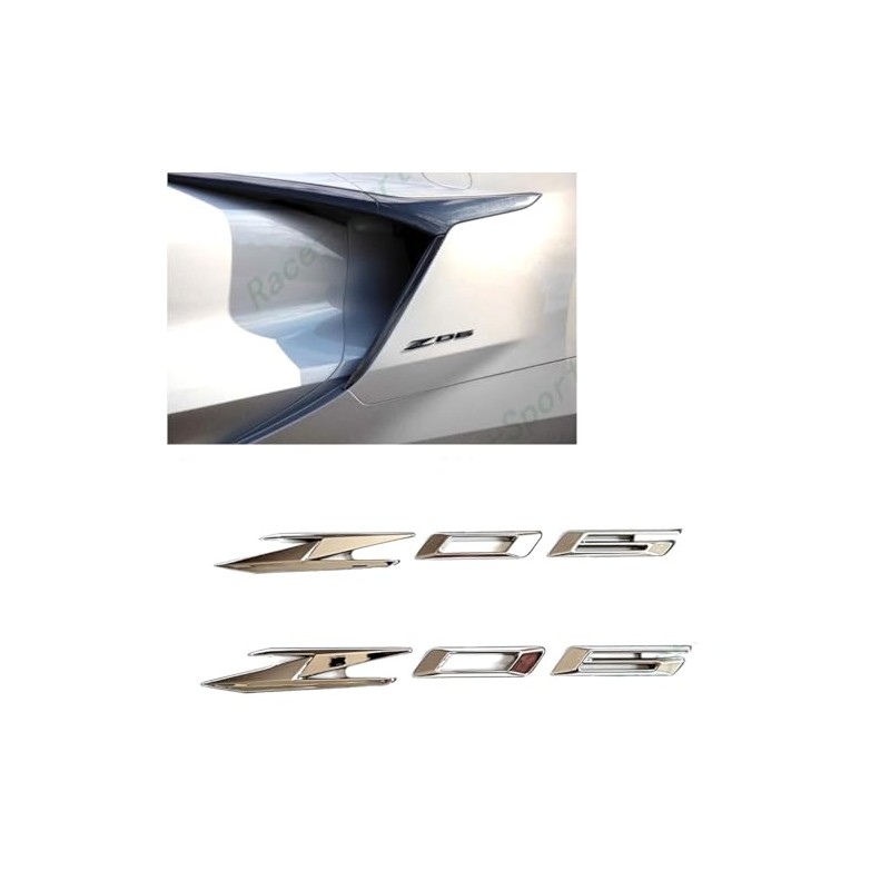2pcs New Z06 Bodyside Emblems 3D Badge Replacement for 2023-2024