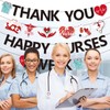 NUTTYBASH Nurses Week Banner Decorations, Happy Nurses Week Banner, Thank