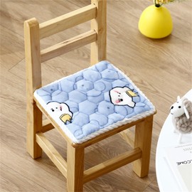 champracer Round Chair Cushion, Seat Cushion, Children's Seat Cushion, Soft Comfortable Non-Slip Chair Cushions with Ribbons, for Outdoor and Indoor Garden Chair (Crown Bear, 25 x 25 cm)