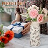 Ninehaoou 2 Pcs Ceramic Small Vase Rustic Farmhouse Vase Boho