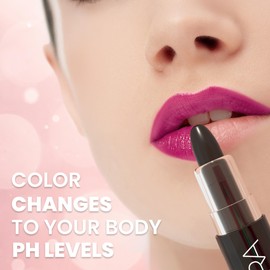 MOODmatcher LIVAURA Long Lasting Lipstick for Women – Color Changing Moisturizing Cream Lipsticks, Smudge Proof Lip Stick, Easy to Apply Lip Makeup, Made in USA (Black)