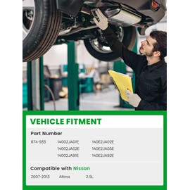 WRYNRQW Front Catalytic Converter Kit Compatible with Nissan Altima 2007-2013 2.5L Replaces 674-933, E.P.A. Compliant