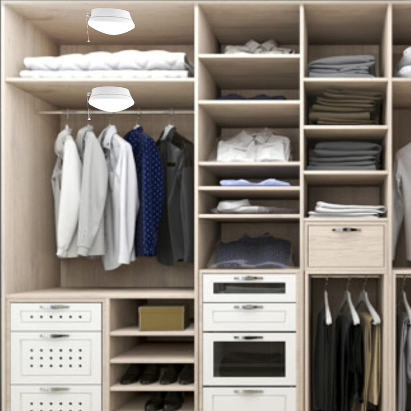 Lightdot 7” Modern LED Ceiling Light with Pull Chain 12W