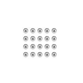 sourcing map Precision Balls 3/16 Inch Solid Chrome Steel G10 for Ball Bearing Key Ring Wheel Pack of 50