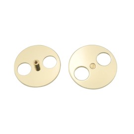 JianLing 2PCS Music Box Metal Mechanical Plate Winding Turntable Base Gold 55mm for Rotary Music Box Handicraft Winding Base Accessories