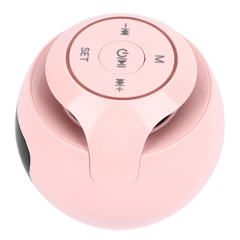 Bluetooth Clock Speaker Round Small Support Memory Card Wireless Alarm