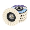 SCOTTCHEN Felt Flap Disc Abrasives 4-1/2" x 7/8" Arbor Buffing