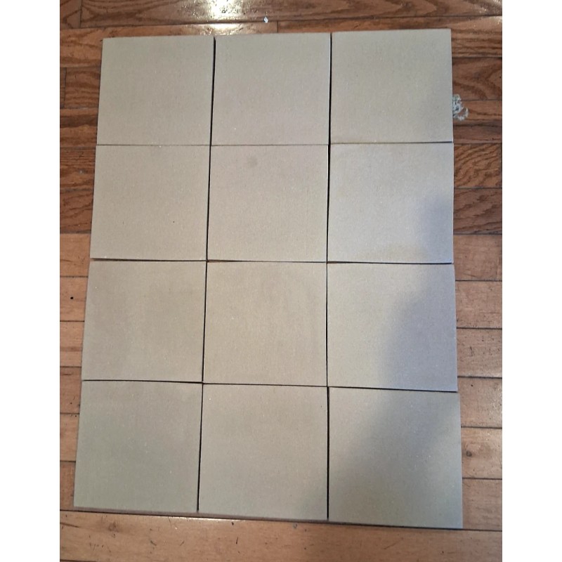 BRAVO 6" x 6" TAN QUARRY CERAMIC TILE, 3/8" THICK,