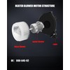 AC Heater Blower Motor Fan for 008-A45-02 (12V)