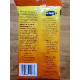 PowerHouse 94067-16 42 Count Multi Purpose Orange Citrus Wipes