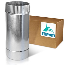 4 Inch-length 12 inch. Galvanized Steel. Round Dryer Duct. Bathroom Fan Pipe. Extendable Duct for Ventilation Equipment.