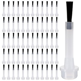 60PCS Replacement Nail Polish Brush Kit, Disposable Nail Dip Brushes for Nails Art, Dip Powder Liquid Replacement Brush, Soft Bristles Nails Brushes with Handle for DIY Salon
