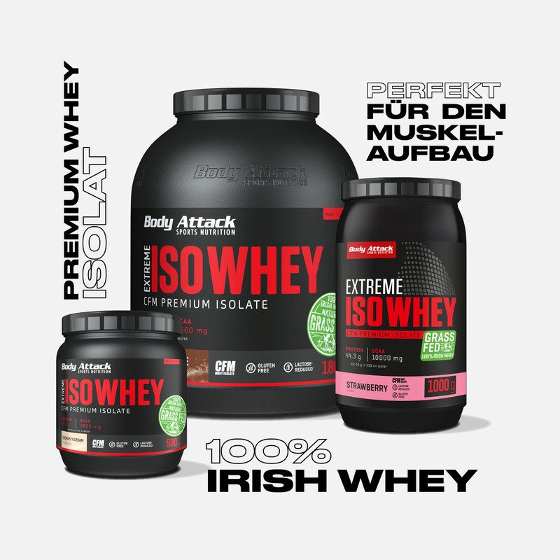 Body Attack Extreme ISO Whey, Vanilla, 1 Pack (1x 500
