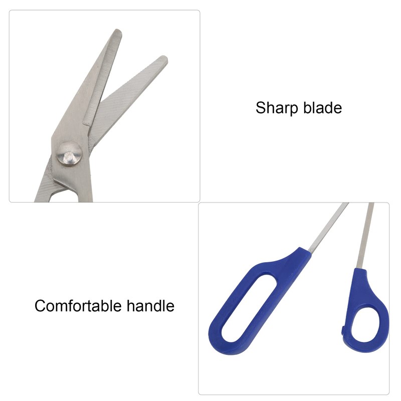 Toenail Scissors with Long Handle, Stainless Steel Nail Clippers with