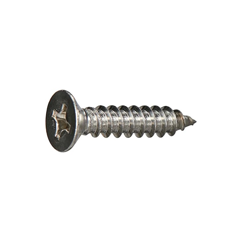 Trusco Nakayama Y836-0512 Countersunk Head Tapping Screws, Type 1, Stainless