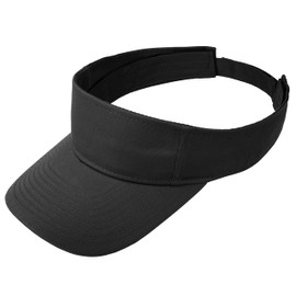 Sport Sun Visor for Women Men Golf Tennis Softball, Adjustable Empty Top Hats 1600-1PC-Black