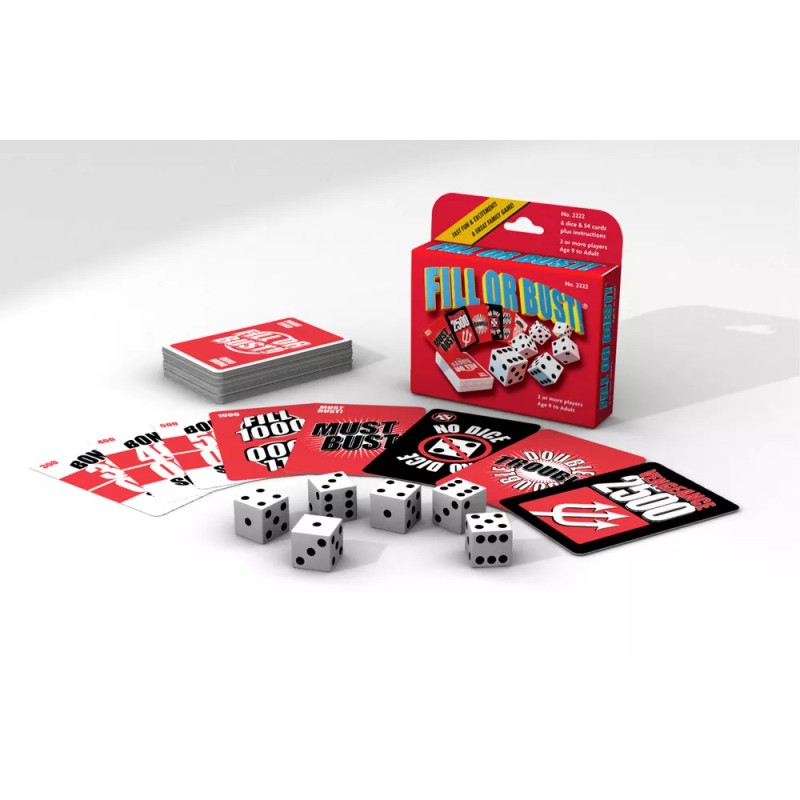 Bowman Games Fill Or Bust Dice Card Game Bowman Games