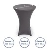 Blumtal Bar Table Covers, Diameter 80 - 85 cm, Set