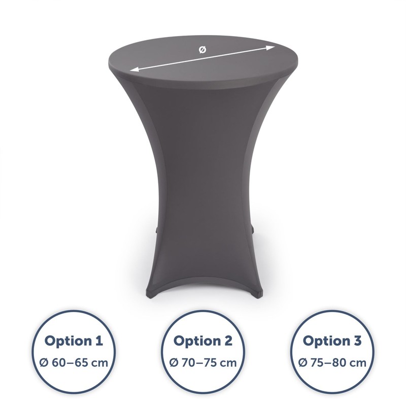 Blumtal Bar Table Covers, Diameter 80 - 85 cm, Set