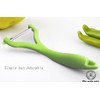Starchef Y-Shape Peeler Slicer,Vegetable Fruit Peeler Slicer,One-Piece Design,Green