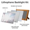 Upgrated for Bambu CMYK Lithophane LED Backlight Board Kit, 120