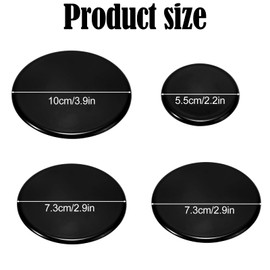 4 Pcs Gas Stove Burner Cap Set, Metal Lids Stove Burner Hob Covers Tops Replacement Parts for 4 Burner Gas Cookers SABAF & Universal Stoves