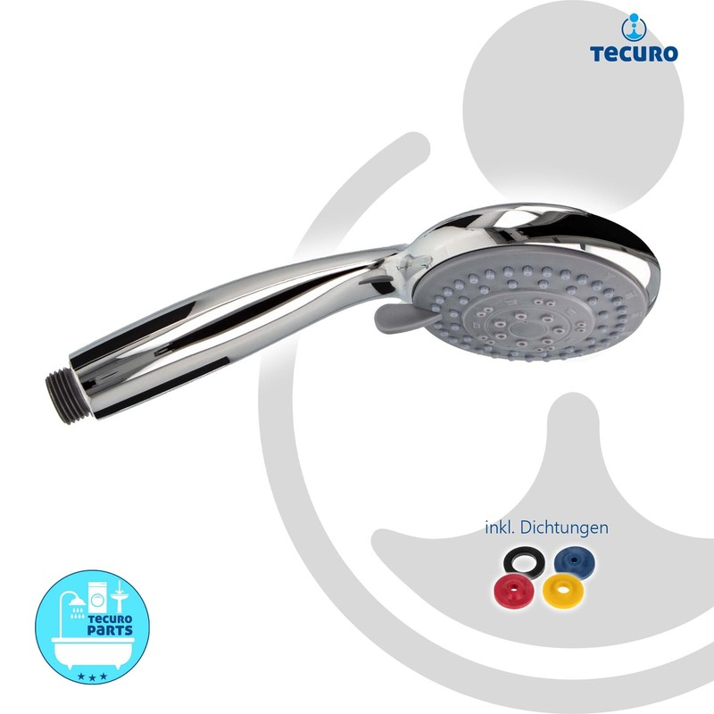 tecuro ew-easy Hand Shower Diameter 100 mm 5 Functions and