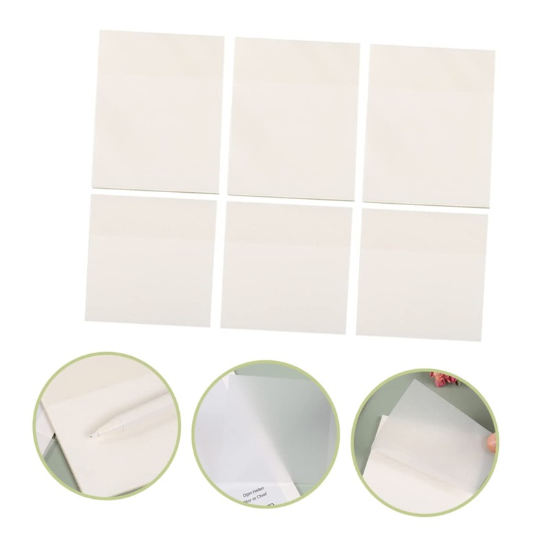 Operitacx 18 Pcs Transparent Note Pad Escritorios Memo Scratch Pad