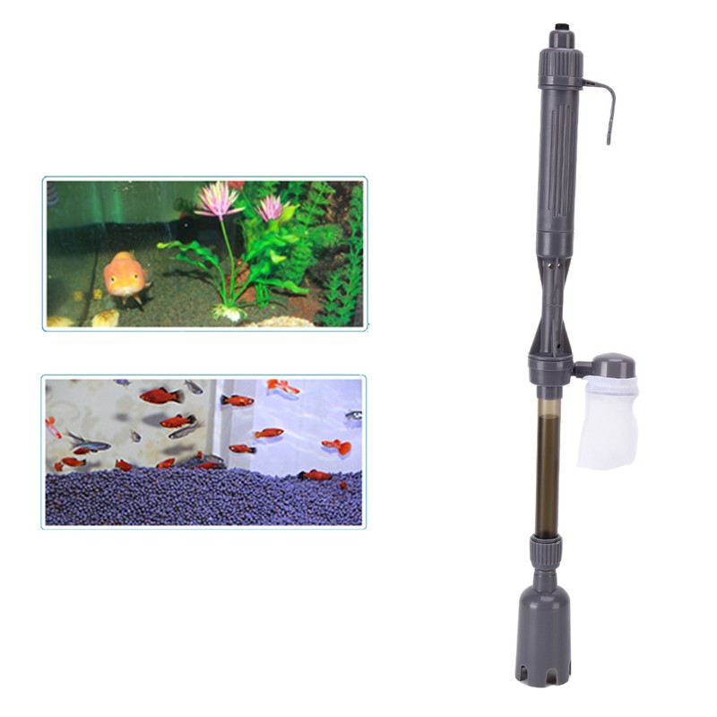Electric Fish Tank Vacuum Cleaner Telescopic Multipurpose Aquarium Gravel Sand