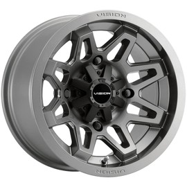 Vision 416 Seven UTV 14x7 4x136 +2.5mm Gunmetal Wheel Rim 14" Inch