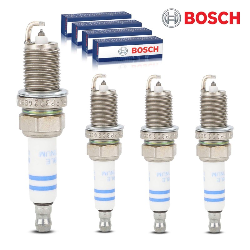 4x Original Bosch 0242235776 Spark Plugs Compatible with E81 E82