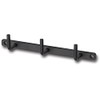 Posh Living 63135 Iron Wall Hooks, 3 Rows, Black