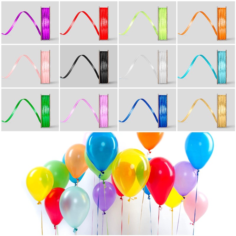 Satin Gift Ribbon 12 Colours 22.5 m x 3 mm