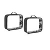 Clear Makeup Bag, 2Pcs Toiletry Bag Air Travel Cosmetic Bag