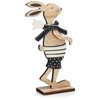 com-four® 3 x Set of 2 Wooden Easter Decorations -