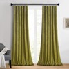 Roslynwood Luxury Gold Foil Print Olive Green Velvet Curtains 108